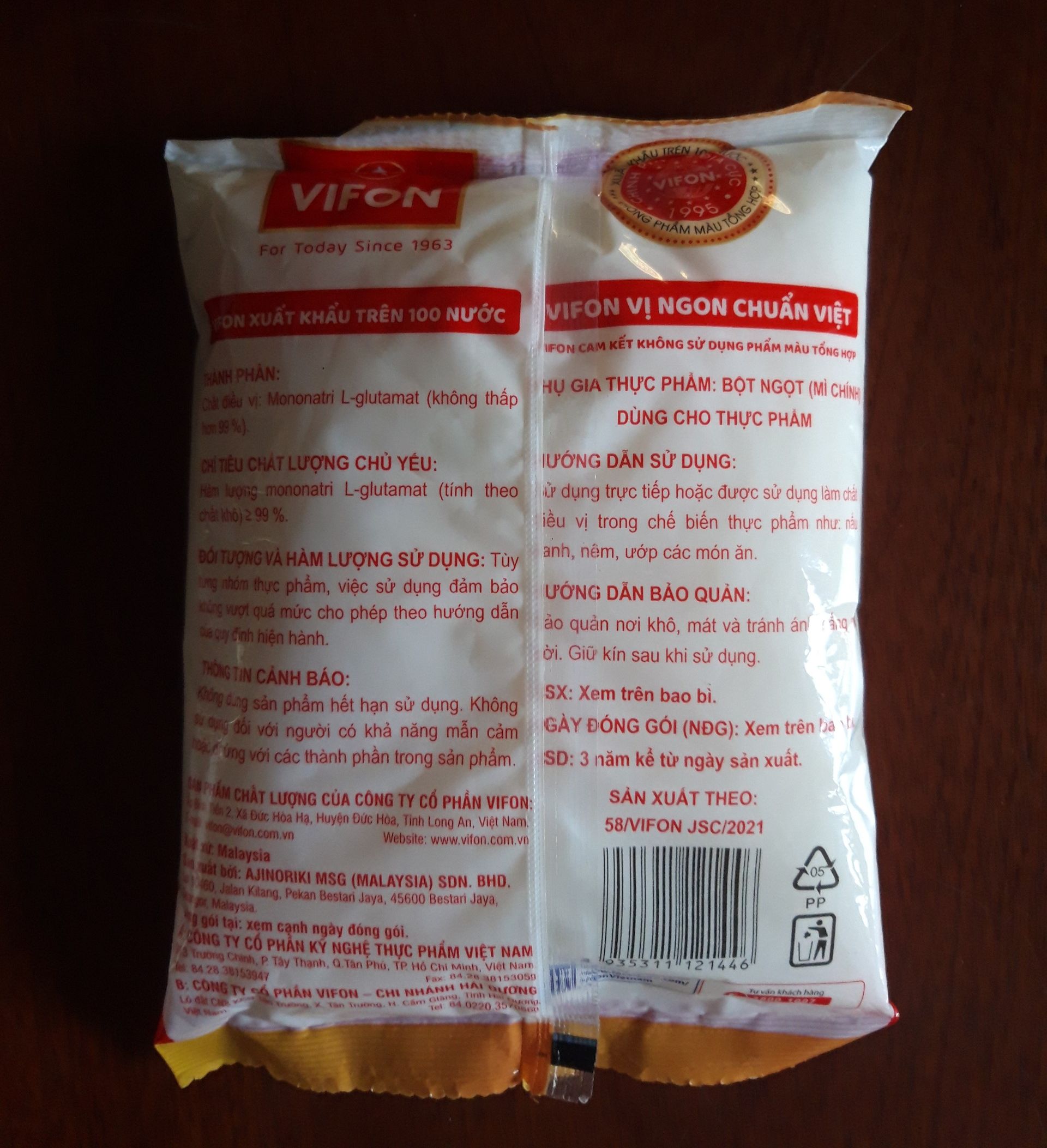 Bột ngọt Vifon 450g ( Mì chính)