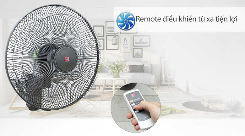 Quạt treo tường KDK M40M (trắng - đen) [New 100%]