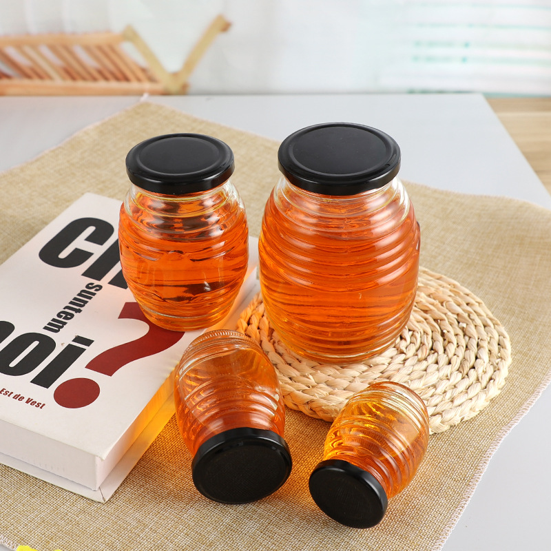 Hũ thuỷ tinh dáng ong đựng mật ong 350ml