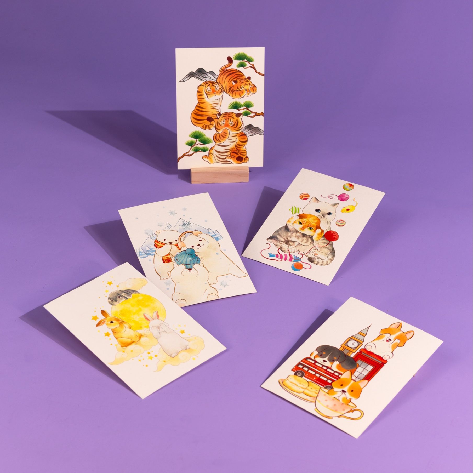 Postcard Wise Trio - Bộ ba khôn ngoan