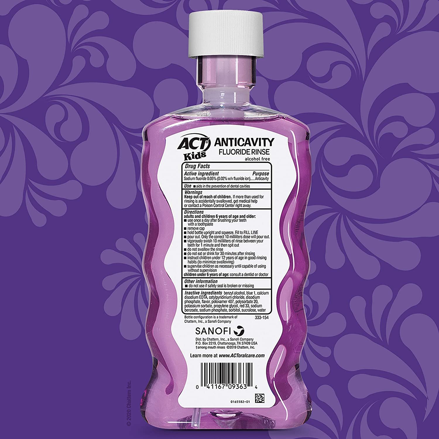 Nước súc miệng trẻ em ACT 500ml