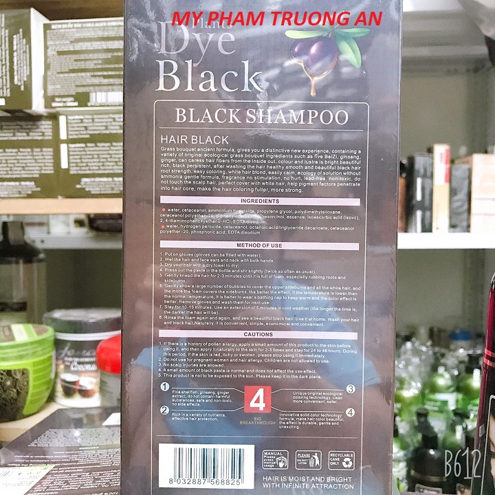 Dầu gội đen tóc thảo dược thần thánh 500ml ko cần nhuộm siêu hot