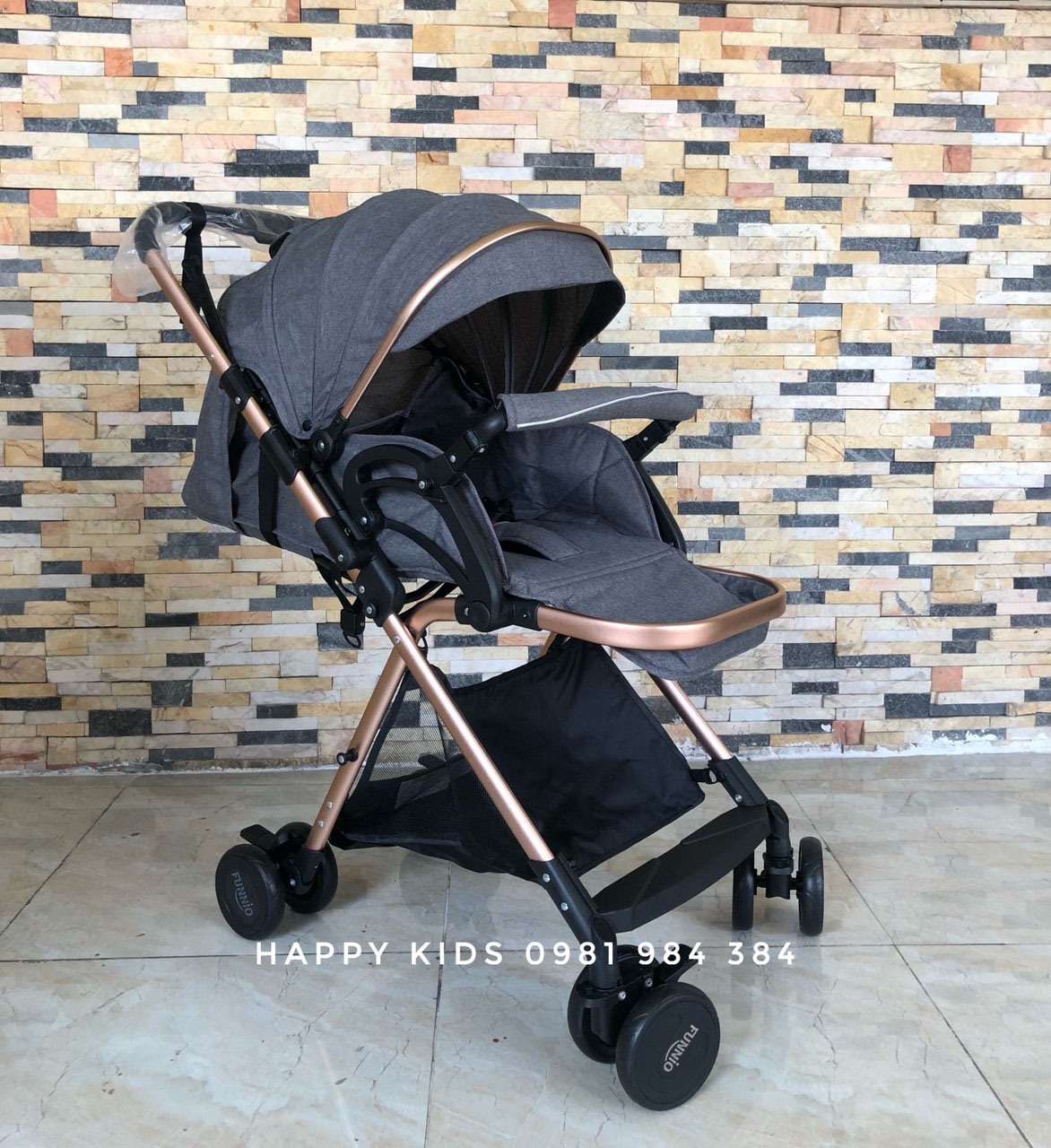 Xe đẩy cho bé Funnio A10 dòng xe 2 chiều 3 tư thế (Belecoo)