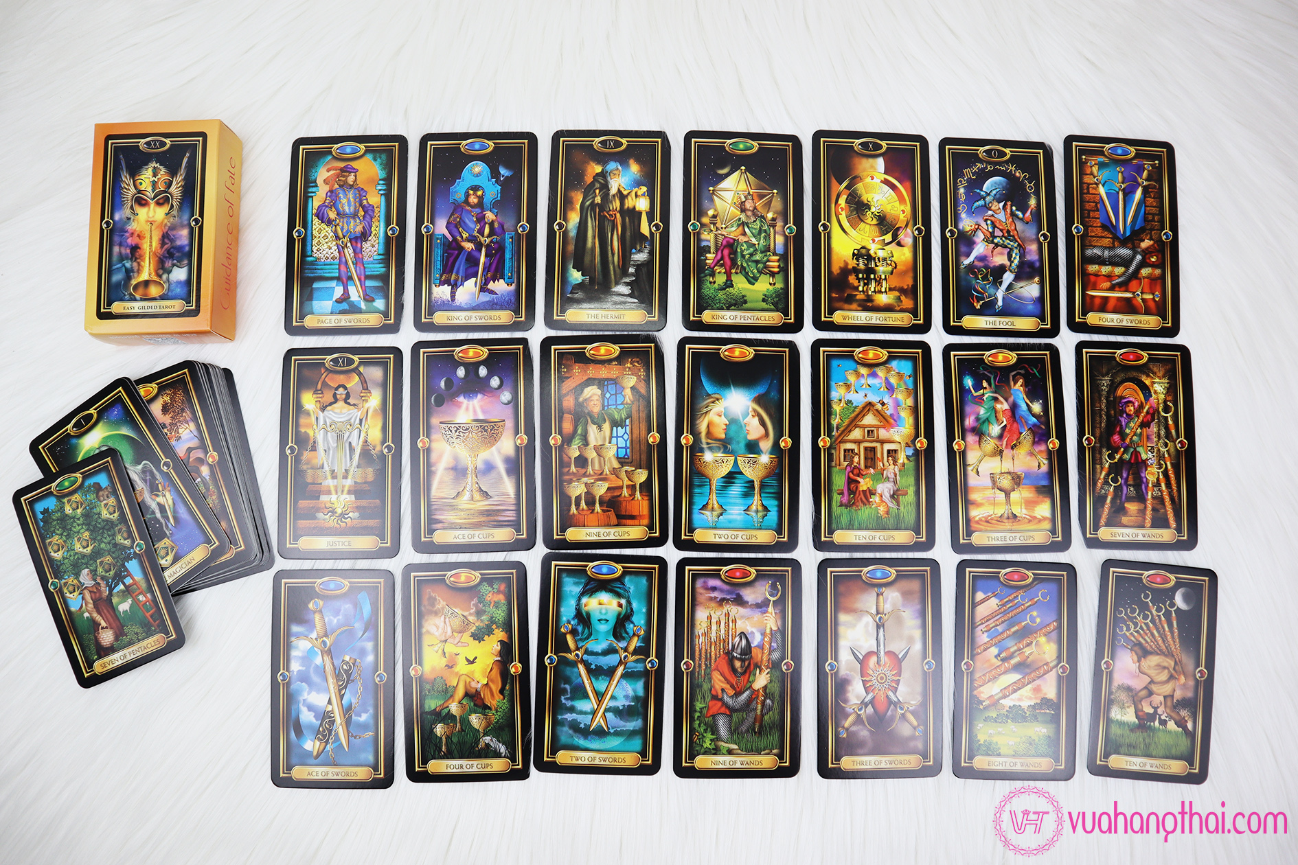 [Hcm]High-Quality Easy Gilded Tarot Divination Card Deck