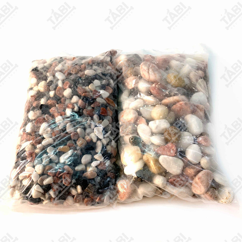 1KG Sỏi 4 Màu SIZE LỚN Trang Trí Hồ Cá Nhà Cửa Chậu Cây Hoa