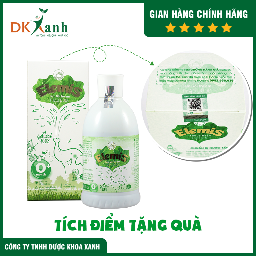 Sữa tắm thảo dược trẻ em Elemis 200ml - DK Pharma