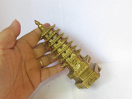Tháp văn xương đồng 7 tầng cao 13 cm