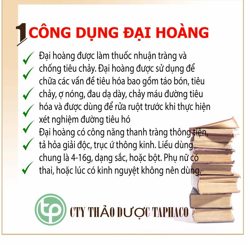 Đại hoàng khô 500g - Dược Tấn Phát