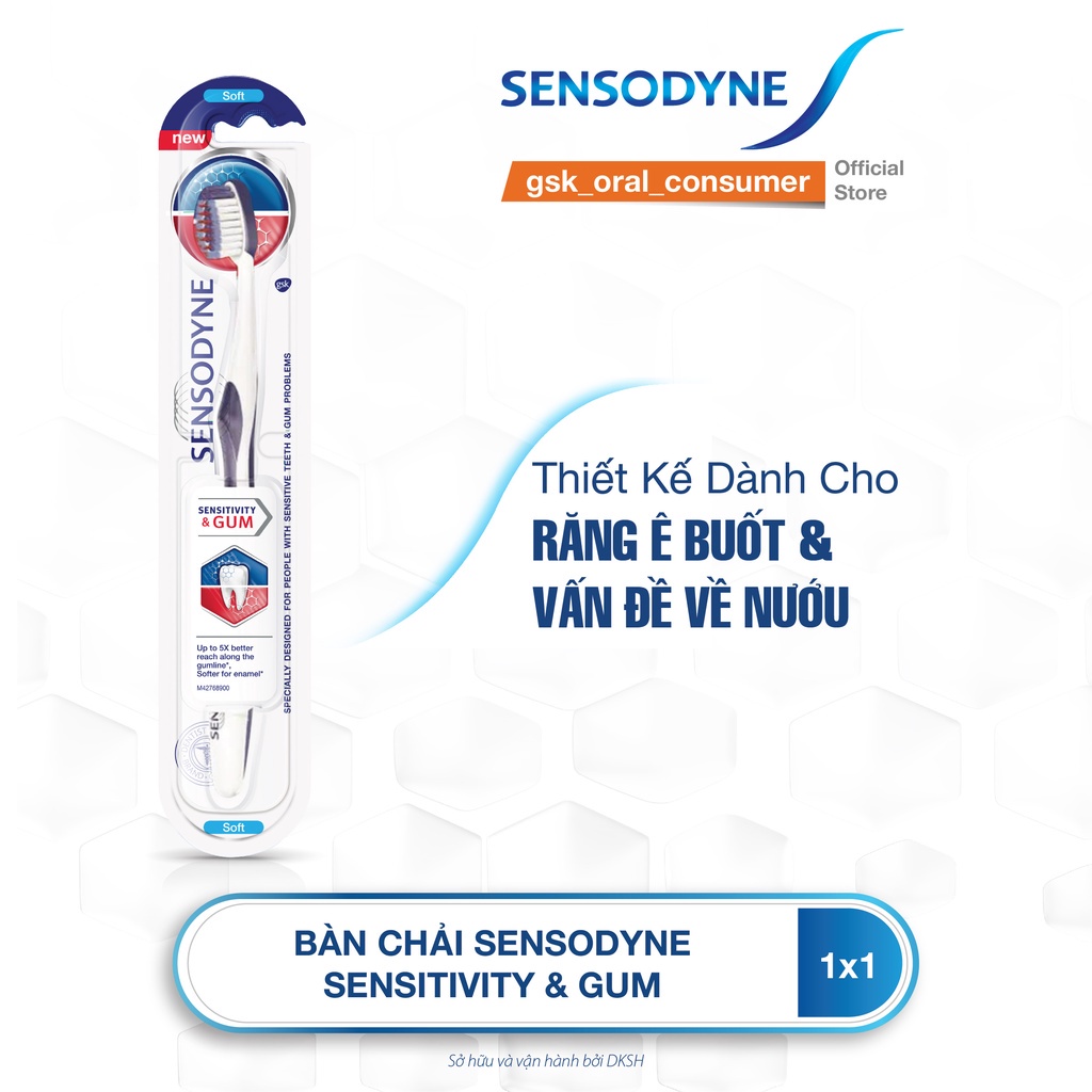 Bàn chải đánh răng Sensodyne Sensitivity & Gum - Dành cho răng ê buốt