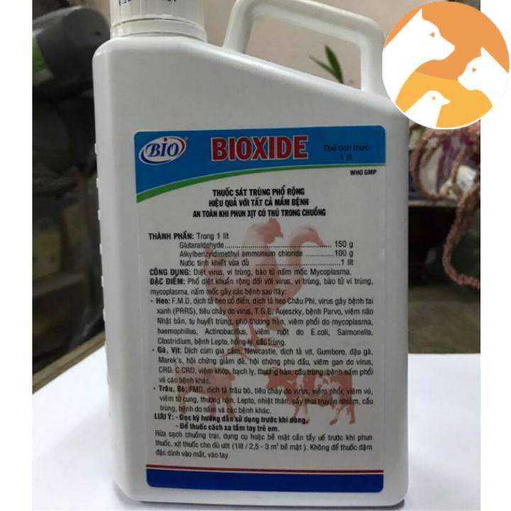 Sát trùng chuồng trại BIOXIDE [1 lít] hiệu quả, an toàn