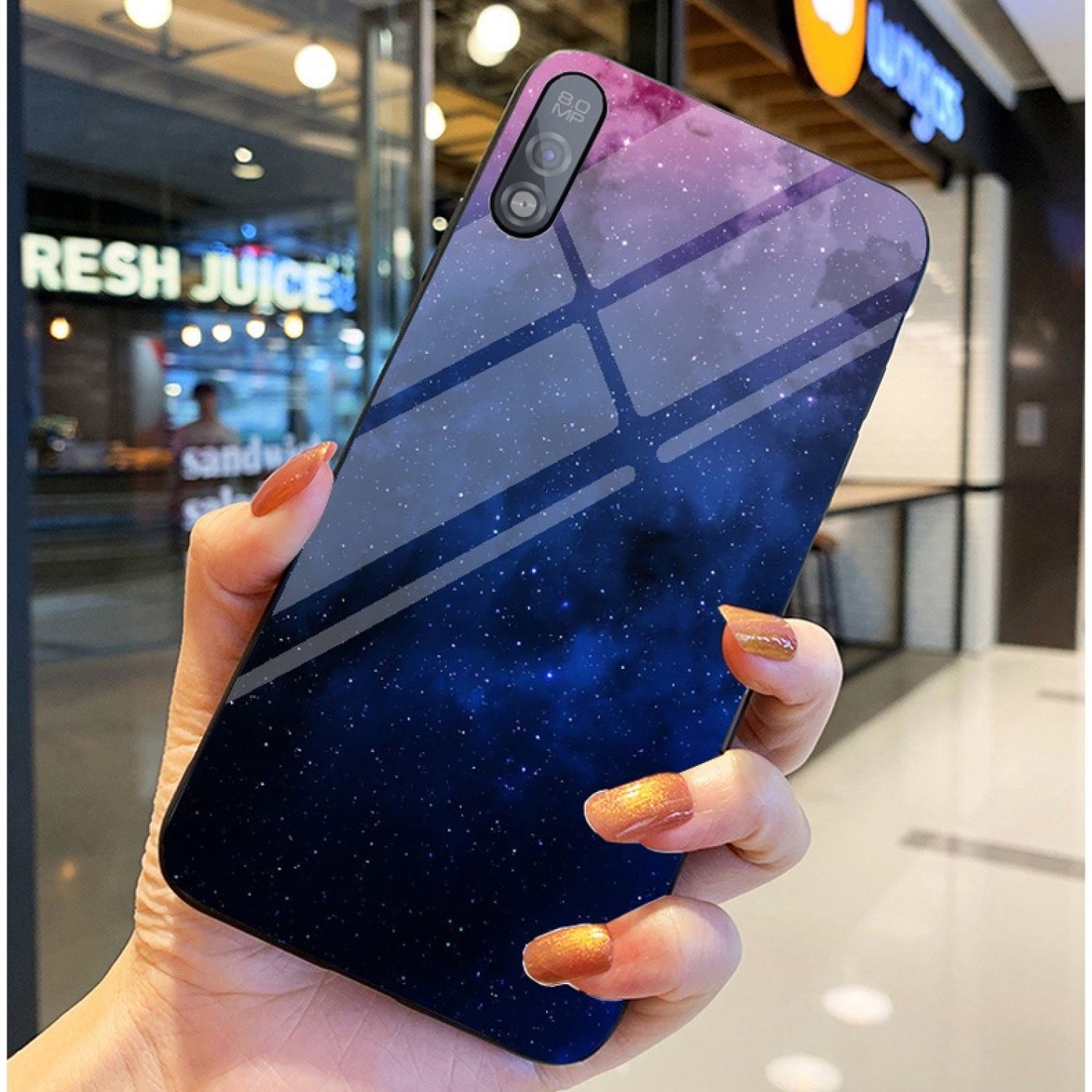 Ốp Lưng VSMART BEE 3 Ốp kính bóng cao cấp Phi Hành Gia