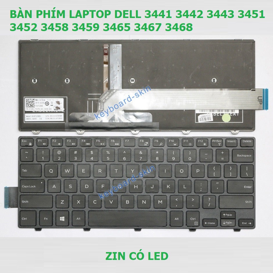 Bàn phím laptop dell 3441 3442 3443 3451 3452 3458 3459 3465 3467 3468