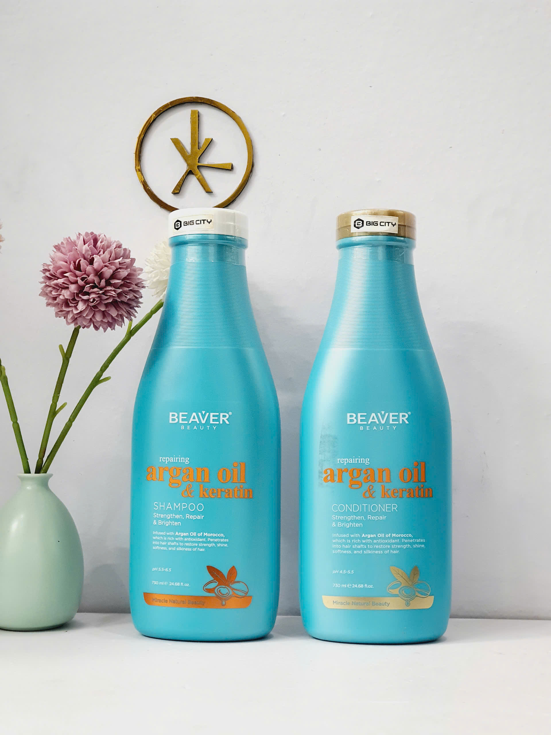 Dầu gội xả Beaver Argan Oil Phục Hồi Độ Ẩm Siêu Mượt 330ml-730ml