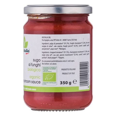 BioItalia organic mushroom sauce 350g