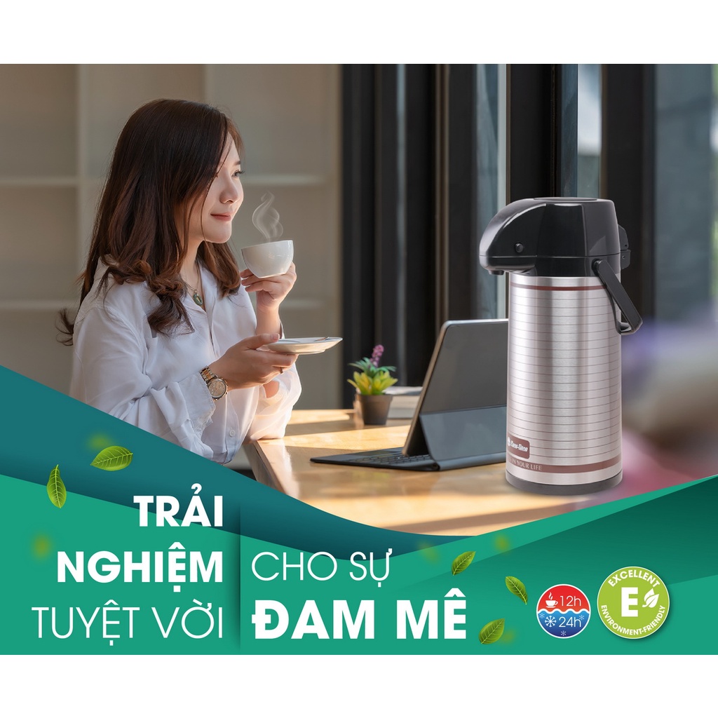 Phích đựng nước Rạng Đông nút bấm 2 lít Model: RD-2045ST3.E