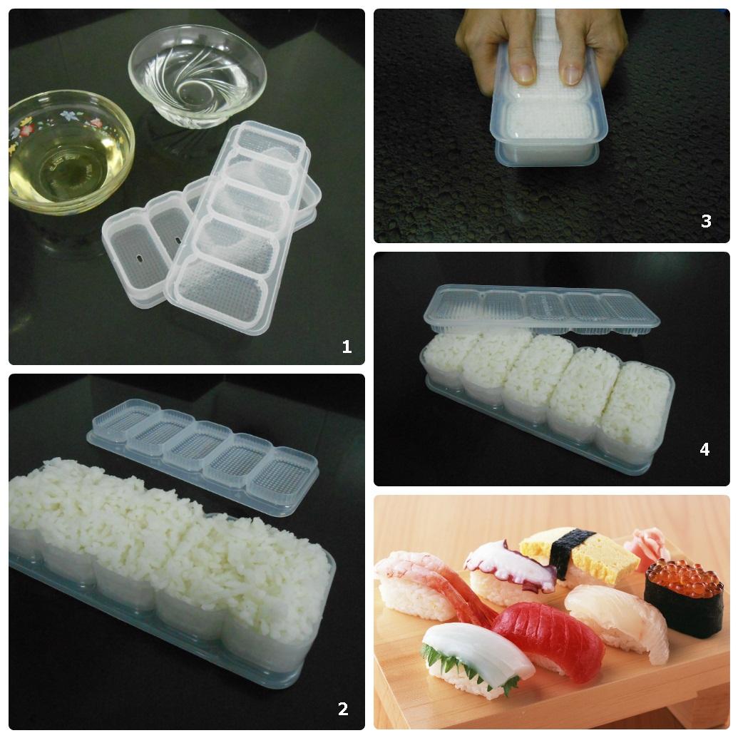 Bộ 02 Khuôn Sushi Cuộn và Khuôn Sushi Nắm Vitan V004