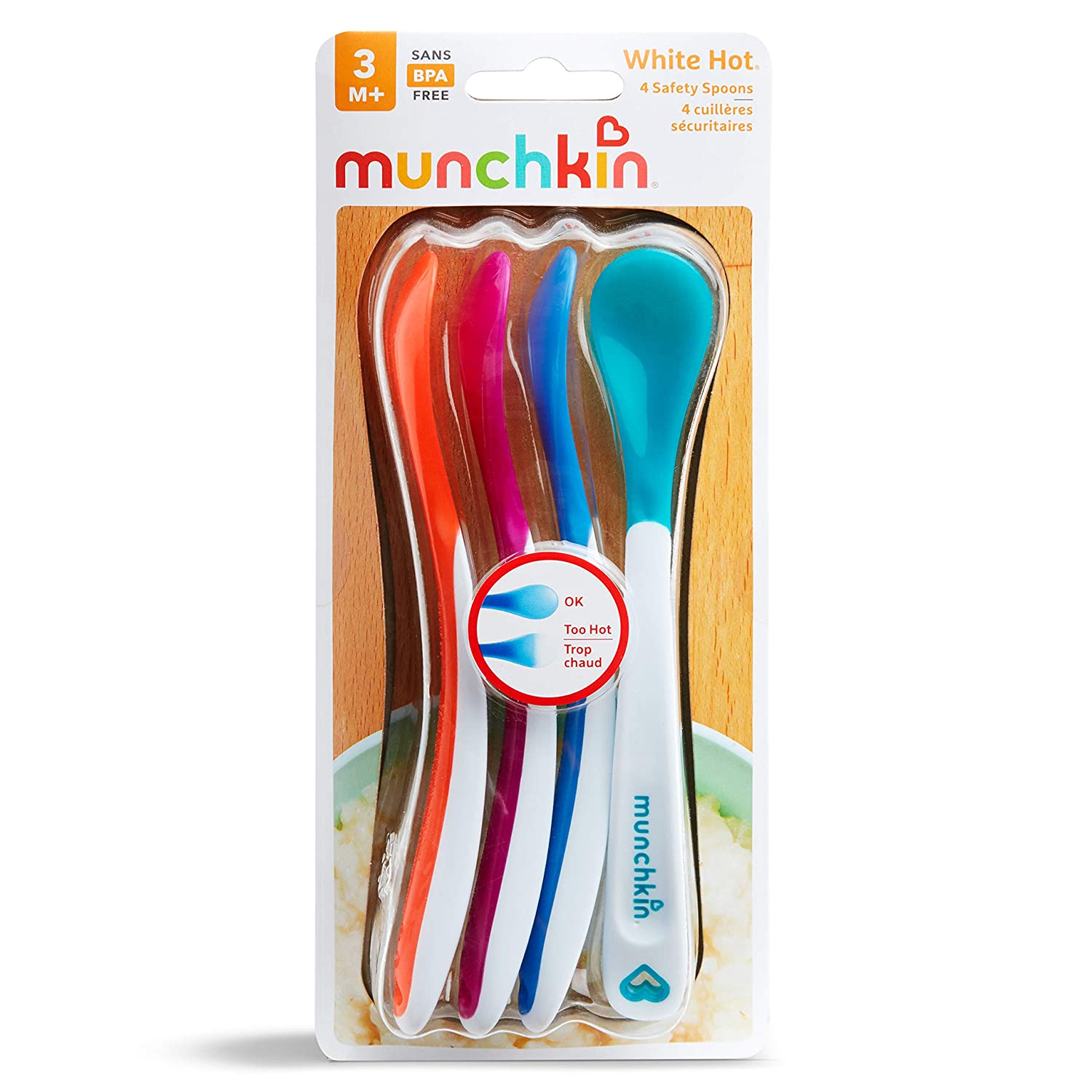 [Chính hãng] Muỗng Ăn Dặm Báo Nóng Munchkin Cho Bé