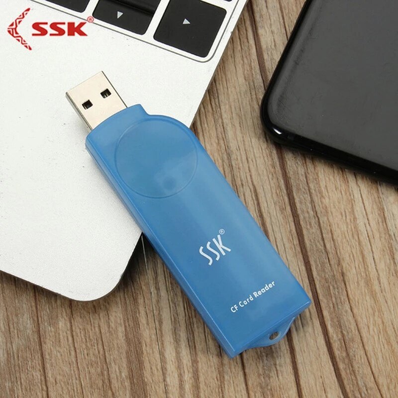 SSK CF Card Reader USB2.0 Compact Flash USB Card Reader