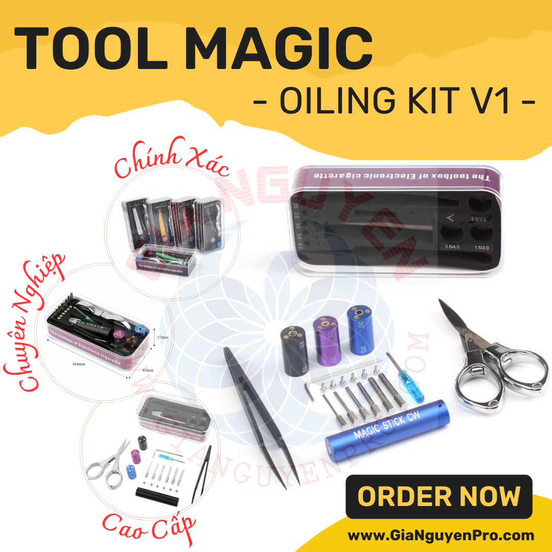 Bộ Build Coil Mini Coiling Kit V1 Magic Stick Quấn Dây
