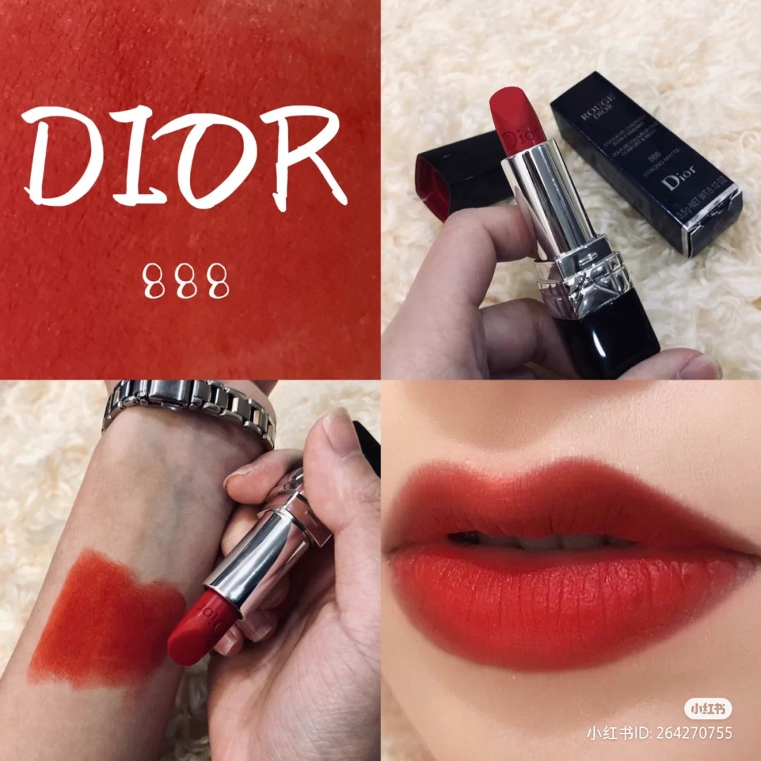 Dior Rouge Strong Matte 888  Đỏ Cam