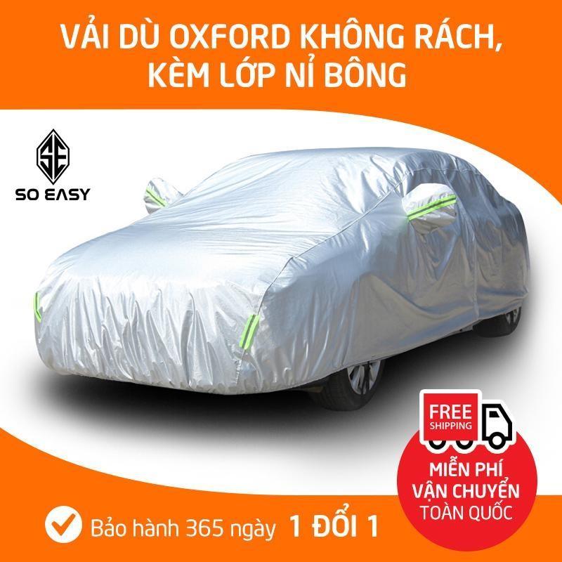Bạt Phủ Xe Ôtô từ 4 Chỗ Đến 7 Chỗ Có Lớp Bạc Phản Quang Chống Nóng, Chống Nước, Hạn Chế Xước Sơn Và Lớp Vải Dù Polyester Oxford Fabric Cao Cấp Không Dễ Rách