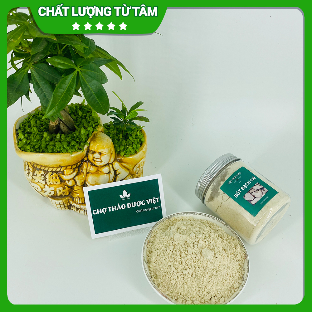 Bột bạch chỉ nguyên chất 500g, khô, thơm, bột đắp mặt trắng da, giảm mụn, mờ thâm nám