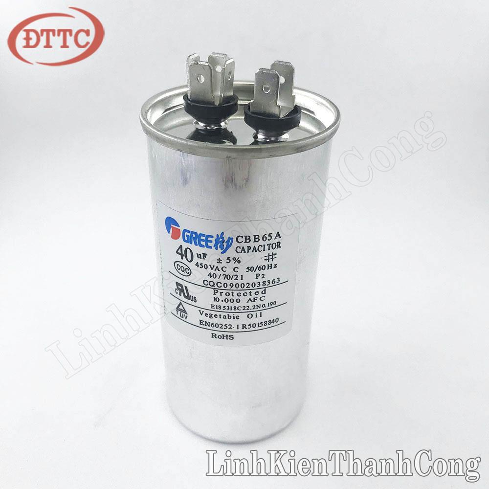 Tụ CBB65A-1 40uF 450VAC