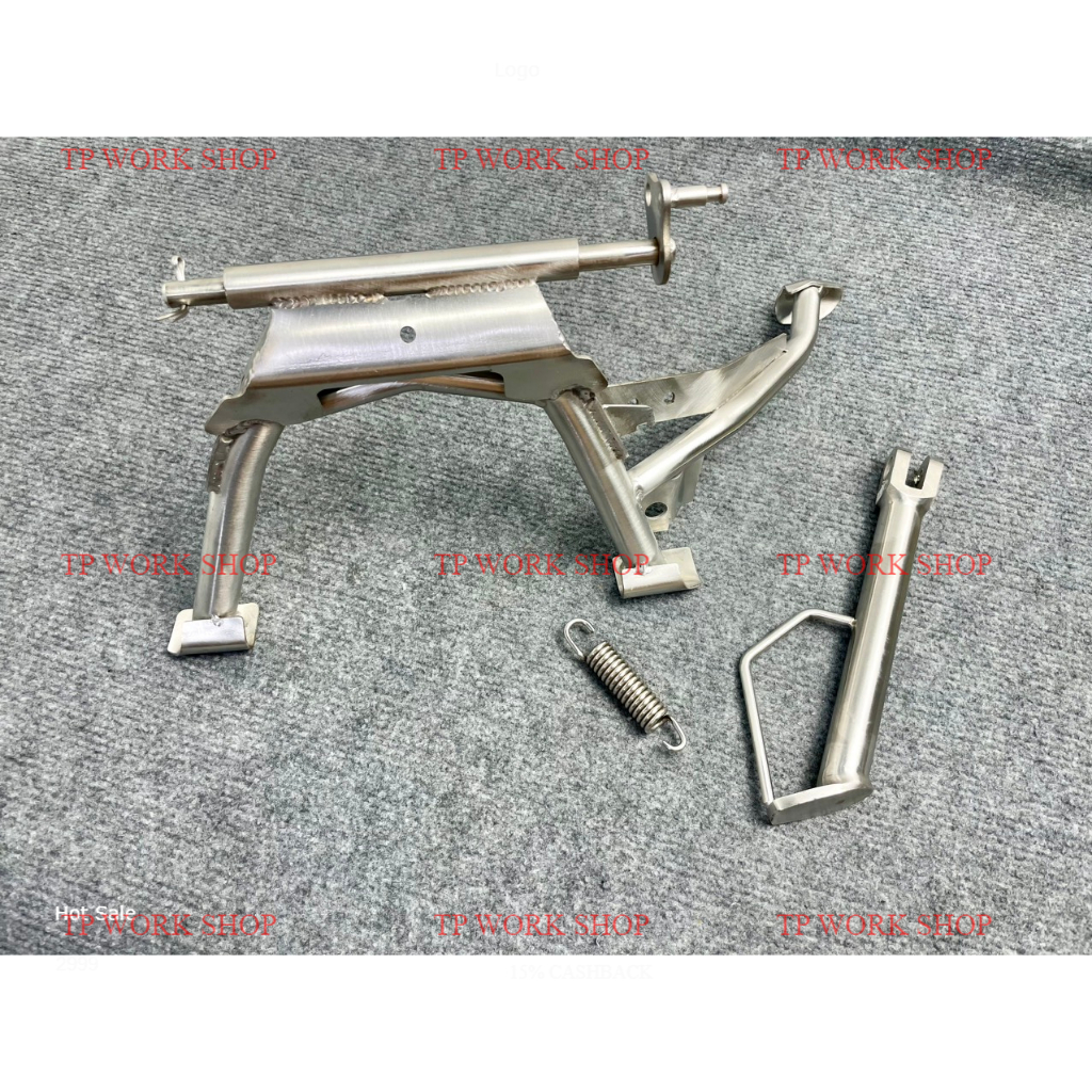 Full combo chân chống đứng + chống nghiêng inox cho vario/click/pcx/ab125-150