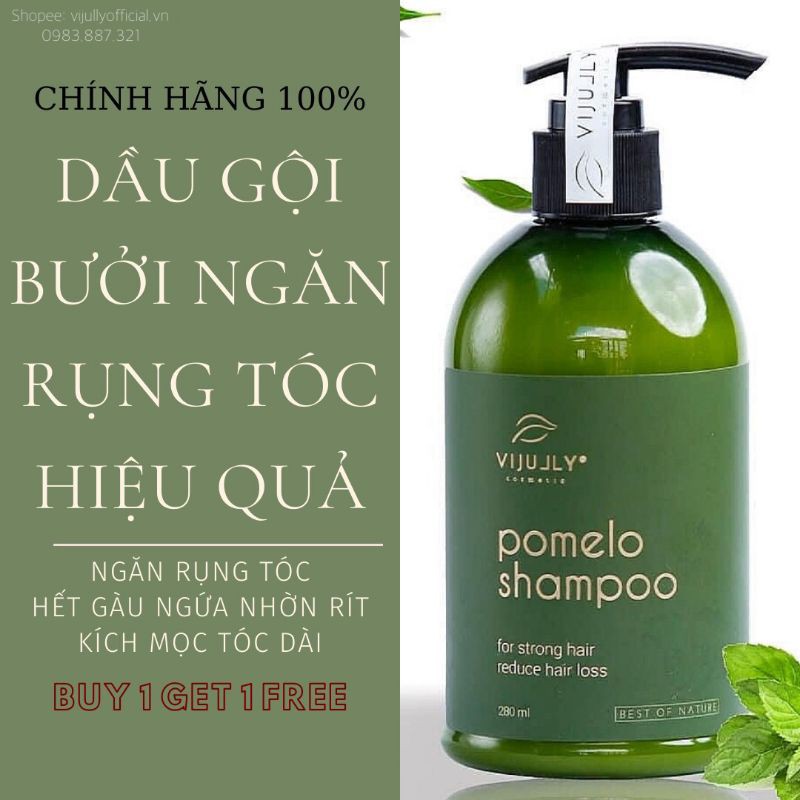 [HCM][FREESHIP] Dầu gội bưởi Vijully Shampoo Pomelo 280ml cao cấp 2021