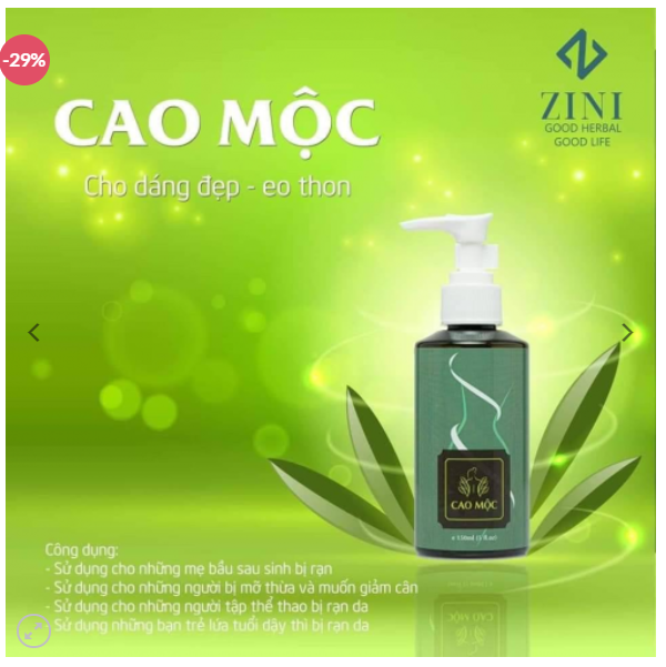 Cao tan mỡ bụng Cao mộc ZN ( Cao lá rừng mẫu mới nhất)