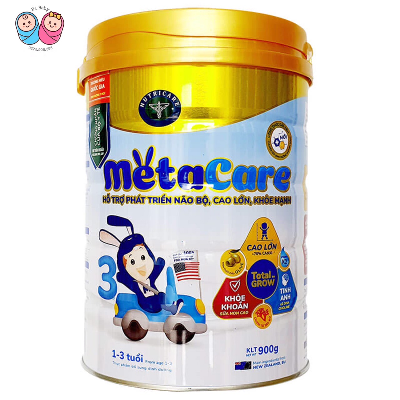 [Mẫu mới] Sữa Metacare số 3 900g (date mới)