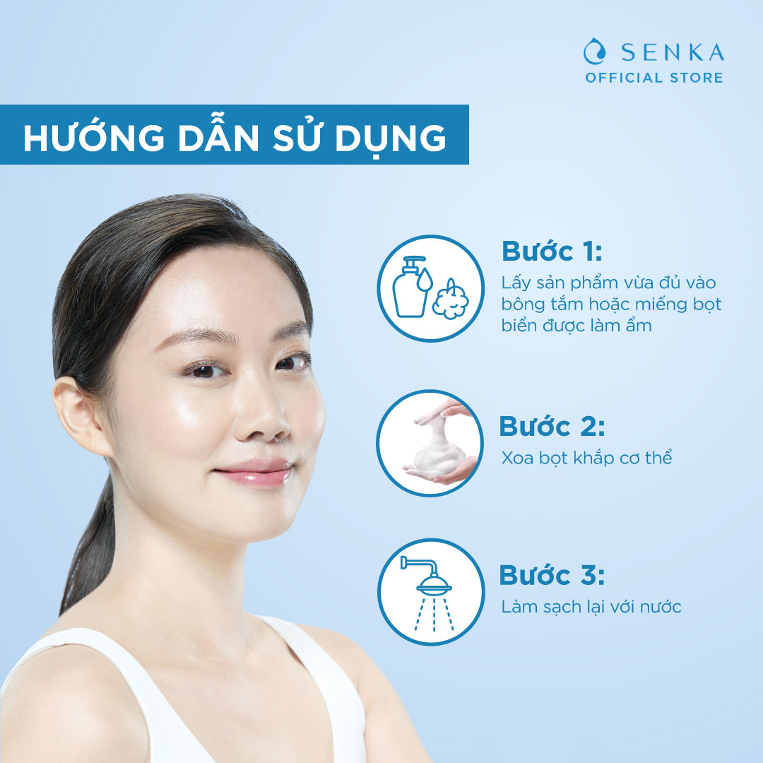 Sữa tắm dưỡng ẩm Senka Perfect Bubble 500ml