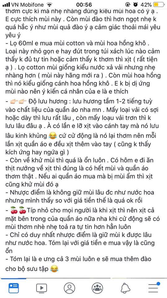 [HCM]XỊT THƠM QUẦN ÁO   ONLY HÀN QUỐC