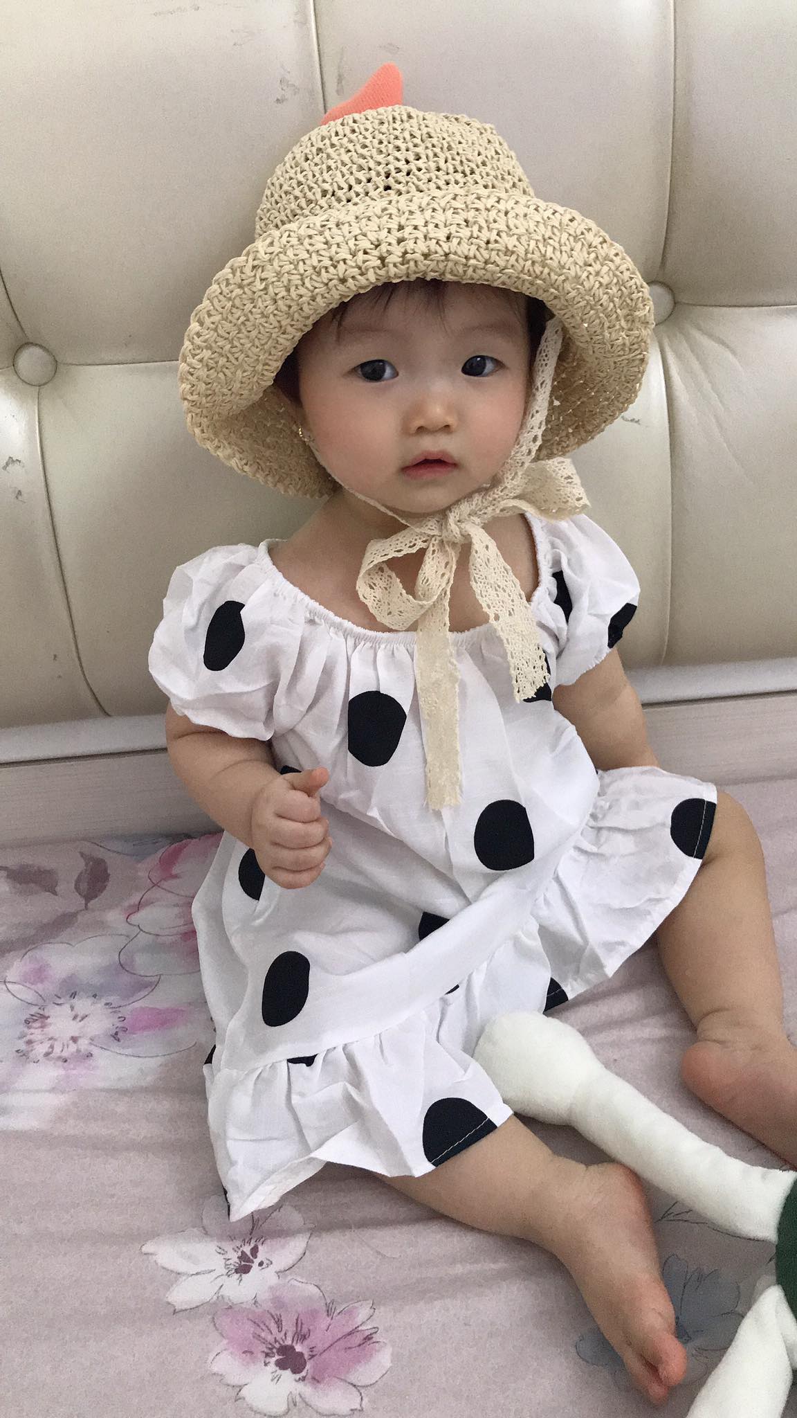 [HCM]Váy chấm bi đuôi cá công chúa cho bé gái nữ tính