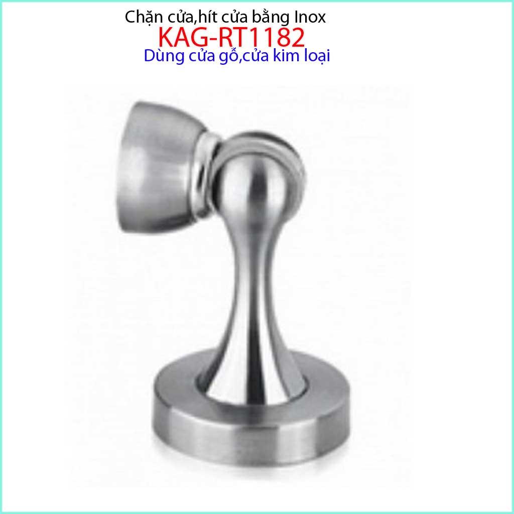 [HCM]Cục hít cửa Inox có nam châm chặn cửa gỗ Vicki KAG-RT1182