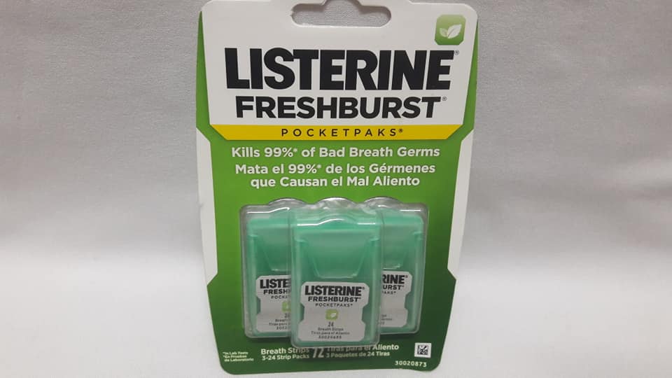 [HCM]Listerine Freshburst thơm miệng - Mỹ (72 miếng)