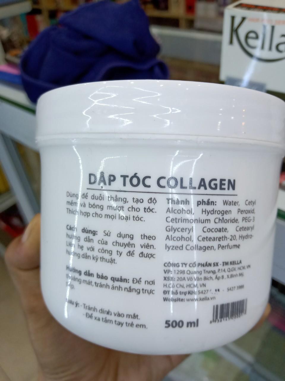 Kem duỗi tóc Kella Collagen