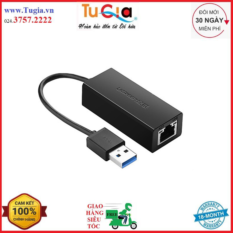 Dây Cáp Chuyển Đổi USB 3.0 Sang LAN Ugreen (20256) - Hàng Chính Hãng