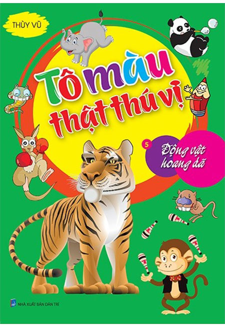 Sách - tô màu thật thú vị - tập 5: động vật hoang dã - phương nam book