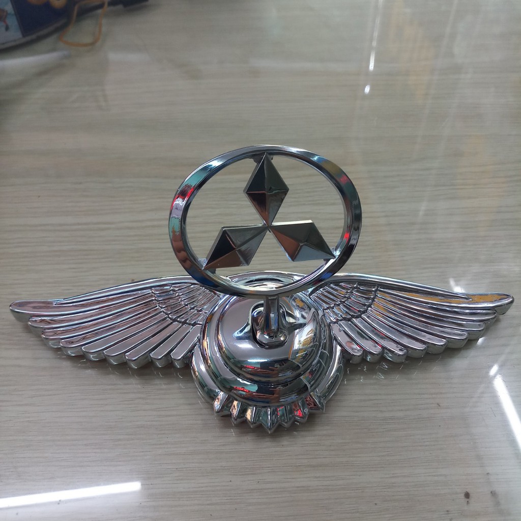 Logo đôi cánh thiên thần cho xe Mitsubishi