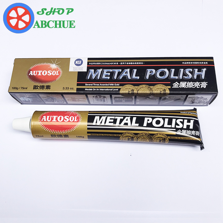 Tuýp 100g Kem Đánh Bóng Kim Loại Nhôm Đồng Inox Autosol Metal Polish