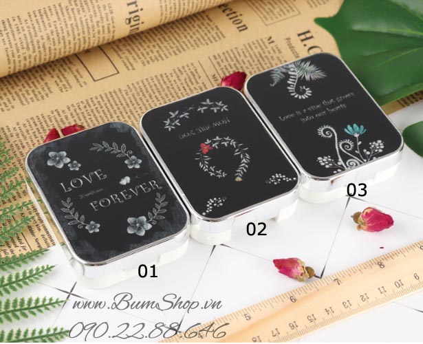 Khay gương đôi đựng được 2 cặp lens