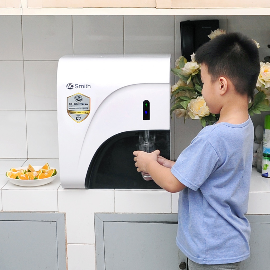 Máy lọc nước A.O.Smith C1, 4 lõi. Miễn phí lắp đặt. Thương hiệu Mỹ