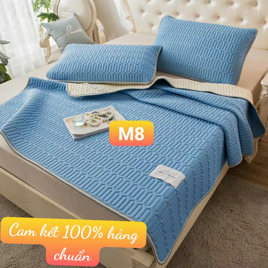 Chiếu cao su non 1m8 x2m màu xanh biển