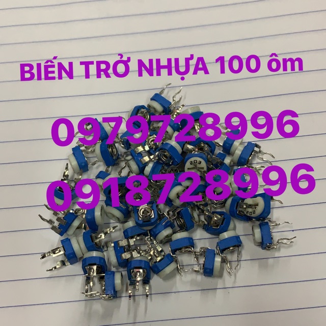 Biến Trở Nhựa 100 Ôm (Vrn 101) Gói 50 Cái
