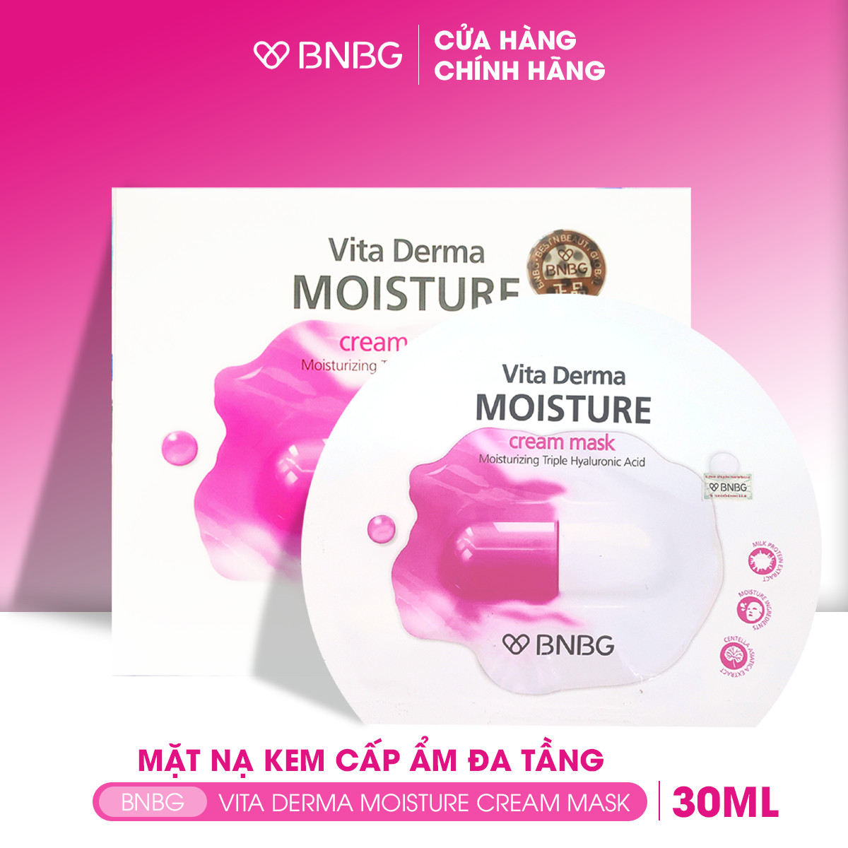 Mặt Nạ BNBG Hàn Quốc [MIẾNG LẺ] Dưỡng Trắng Cấp Ẩm Thư Giãn Vita Genic Whitening Jelly Mask Dưỡng Trắng Cấp Ẩm Thư Giãn 30ml