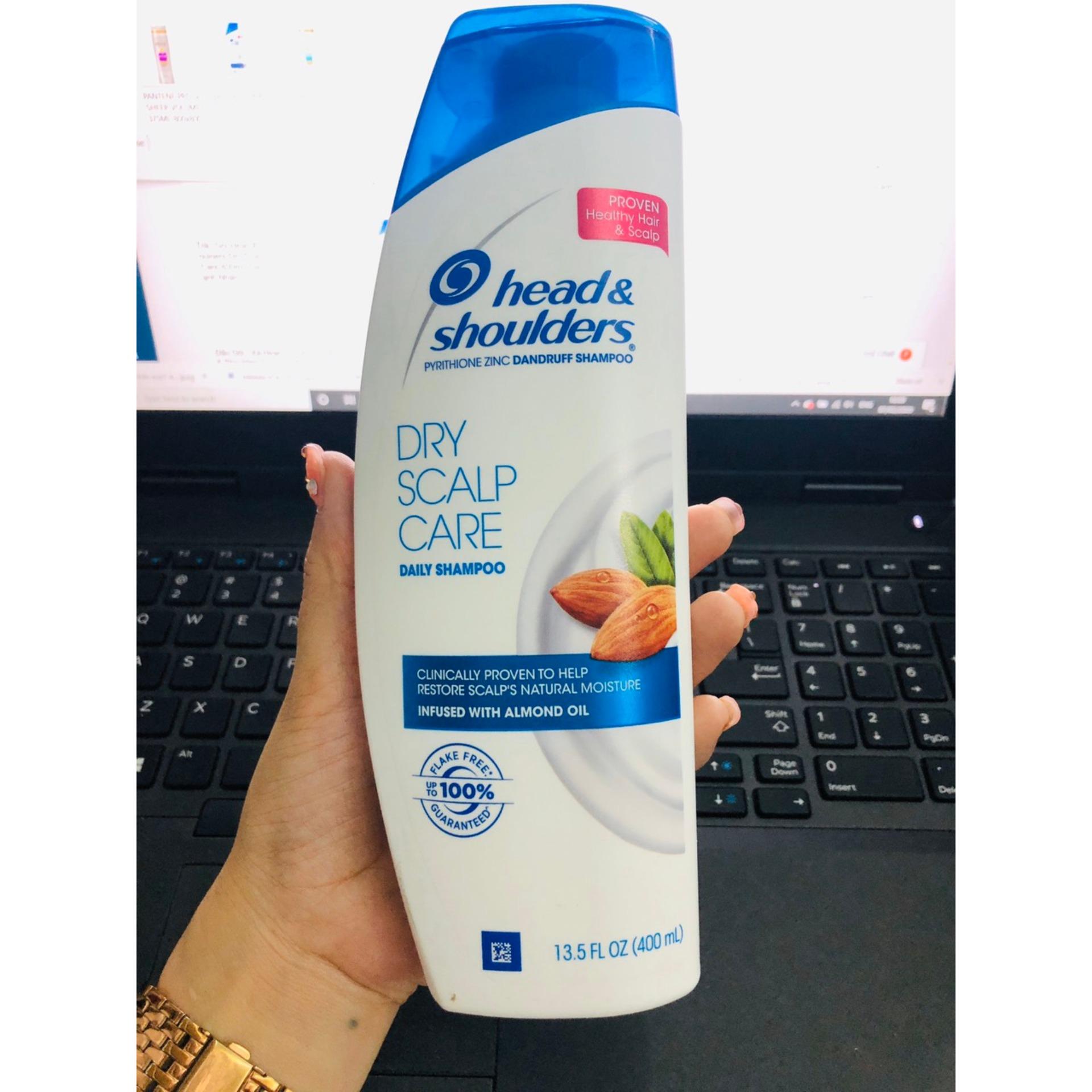 Dầu Gội Head & Shoulders Dry Scalp Care 400ml (Dầu Hạnh Nhân)
