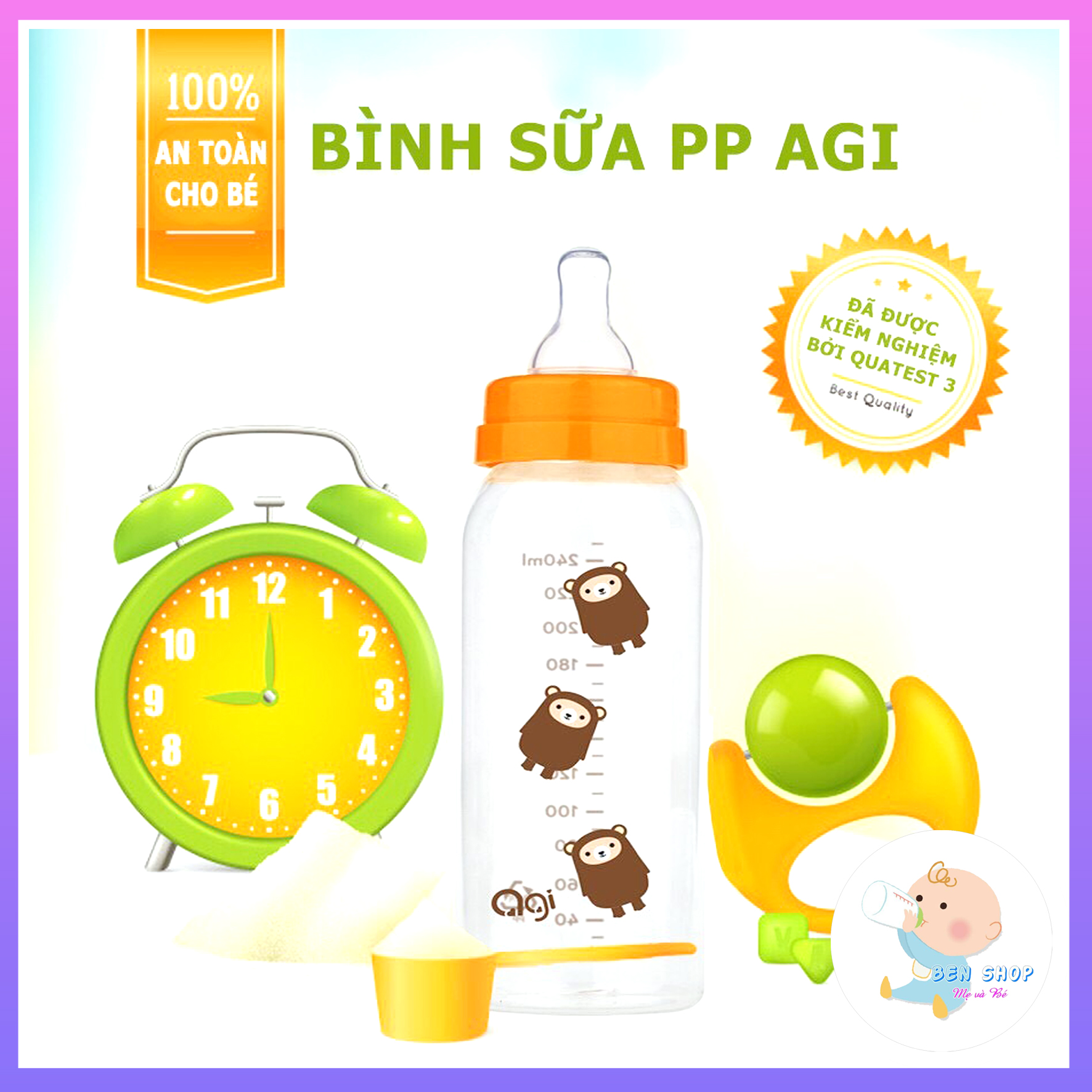 Bình sữa Agi Premium