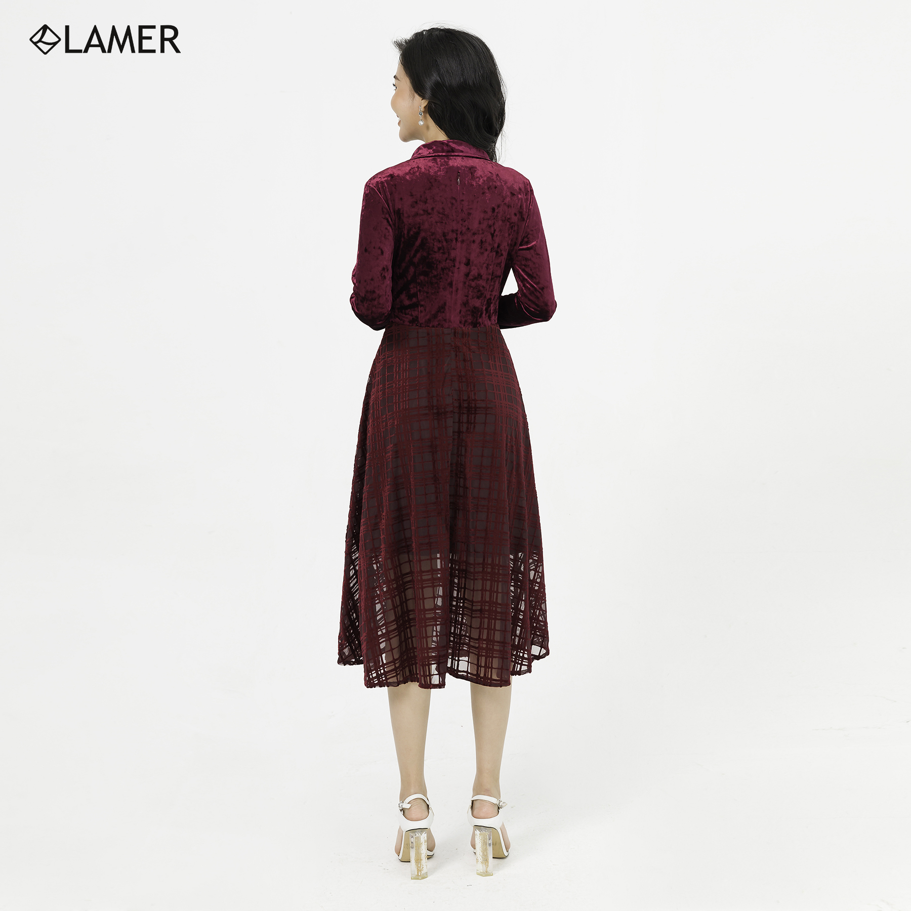 Đầm Dạ Hội Lamer Cổ 2 Ve S63L20Q046