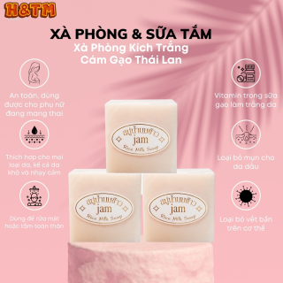 Xà Phòng Kích Trắng Cám Gạo Thái Lan Jam Rice Milk Soap mẫu mới thumbnail